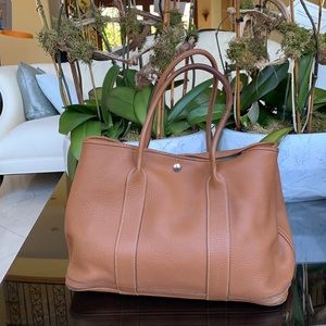 Hermès Garden Tote in Camel